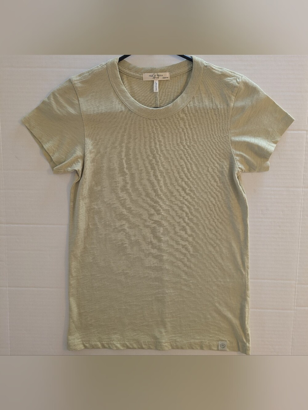 Rag & Bone Women's Light Olive Green Crew T-Shirt- XXS (NWOT)